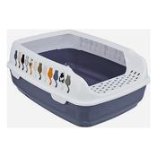 TRIXIE™ Delio Cat Litter Tray With Rim Purple/White