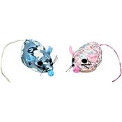 Trixie Mouse Pattern Fabric Catnip Cat Toy 4.5cm image