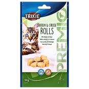 Trixie PREMIO Chicken &amp; Cheese Roll Cat Treat 50g image