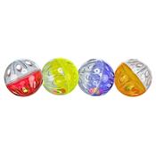 Trixie Rattling Balls With Tails 4cm 4 Pieces