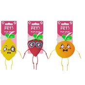 World Of Pets Crinkle Mesh Fruit Cat Toy With Catnip image
