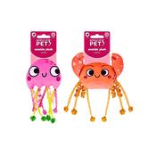 World Of Pets Plush Pompom Animal Cat Toy With Catnip image