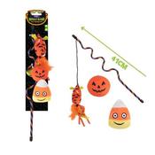 Smart Choice Halloween Wiggly Orange Mouse Cat Teaser 3pk