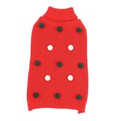 Happy Pet Christmas Red Bobble Sweater M/L image