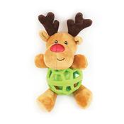 Happy Pet Christmas Ronny Reindeer TPR Body Dog Toy image