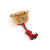 Happy Pet Christmas Ropee Mince Pie Dog Toy Large