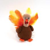 Happy Pet Christmas Shaking Terry Turkey Cat Toy image