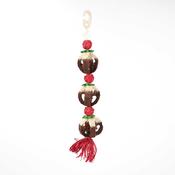 Rosewood Christmas Loofa Pudding Garland 8x8x44cm Small Animals