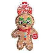 Smart Choice Christmas Mr &amp; Mrs G Gingerbread Double Sided Plush Dog Toy 25cm