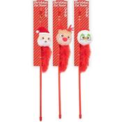Smart Choice Christmas Plush/Feather Cat Teaser (Santa/Reindeer/Snowman) 47cm image