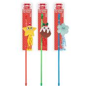 Smart Choice Christmas Plush/Ribbon Cat Teaser (Star/Pudding/Snowflake) 45cm image