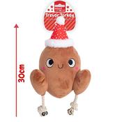 Smart Choice Christmas Trevor Turkey Plush Dog Toy 30cm