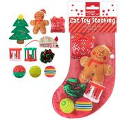 Smart Choice Festive Cat Toy Stocking with Catnip &amp; 6 Toys
