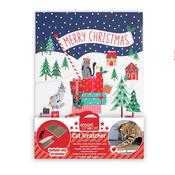 Smart Choice Merry Christmas Book Cat Scratcher Board &amp; Catnip 37x25cm image