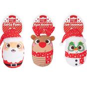 Smart Choice Christmas Santa Paws/Ryan Reindeer/Sam Snowman Plush Dog Toy 14-17cm