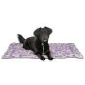 Trixie Plush Lying Mat For Pets With Hearts Lilac 90×70cm image