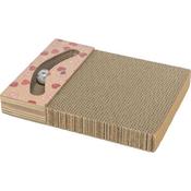 Trixie Scratching Cardboard Cat Scratch Apricot Love Heart Pattern 38x5x30cm