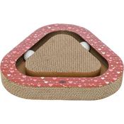 Trixie Scratching Cardboard Triangle Cat Scratch Red Love Heart image