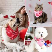 Valentines Dog Bandana Small image