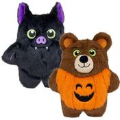 KONG Halloween Snuzzles Black Bat or Orange/Brown Bear Med Dog Toy image