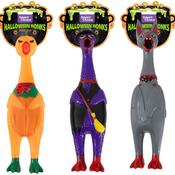 Smart Choice Halloween Honks Honking Vinyl Spooky Chicken Dog Toy 34cm (Orange/Purple/Grey) image