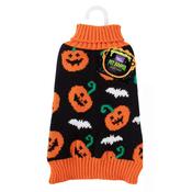 Smart Choice Halloween Pumpkin Pet Jumper Medium 40cm Orange &amp; Black image
