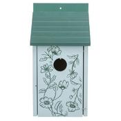 Trixie Nest Box For Birds 15 × 28 × 14cm/ø3.3cm, Petrol image