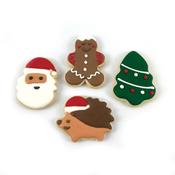 Happy Pet Christmas Festive Friends Iced Biscuits for Dogs 6x5x1cm