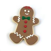 Happy Pet Christmas Gingerbread Iced Biscuit for Dogs 12x9x1.5cm