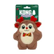 Kong Christmas Snuzzle Reindeer with Bow Tie Dog Toy Med