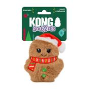 Kong Christmas Snuzzle Santa Gingerbread with Scarf Dog Toy XS