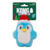 Kong Christmas Snuzzles Santa Blue Penguin Dog Toy Small
