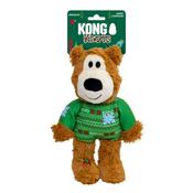 Kong Christmas Wild Knots Green Sweater Bear Dog Toy Med/Large