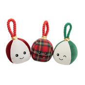 Rosewood Christmas Bauble Buddies Assortment Small Dog Toy 10x10x16cm