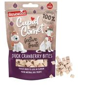 Rosewood Christmas Freeze Dried Duck &amp; Cranberry Bites Dog Treat 25g