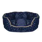 Rosewood Christmas Navy Sparkle Pet Bed 61x46x20cm