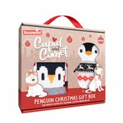 Rosewood Christmas Penguin Pet Jumper &amp; Toy Gift Box Medium 43cm