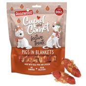 Rosewood Christmas Pigs In Blankets Dog Treat Large Bag 320g
