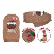 Smart Choice Christmas Brown Little Pudding Pet Jumper Large 50cm