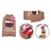 Smart Choice Christmas Brown Little Pudding Pet Jumper Small 30cm