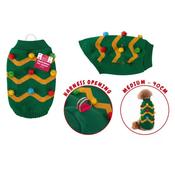 Smart Choice Christmas Green Tree Pet Jumper with Bobbles Medium 40cm