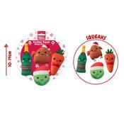 Smart Choice Christmas Plush Festive Feast 4 Piece Dinner 10-14cm Dog Toy