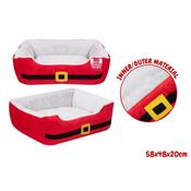 Smart Choice Christmas Santa Red Pet Bed Medium 58x48x20cm
