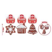 Smart Choice Christmas Squeaky Vinyl Festive Cookie Dog Toy 9-10cm