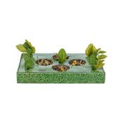 Snack tray Trixie Green Cardboard 28 x 3,8 x 18 cm