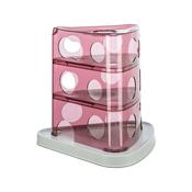 Cat toy Trixie Cheese Tower White Pink Natural rubber Plastic 32 x 32 x 32 cm