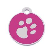 Identification plate for collar Imarc Circle Pink Silver image
