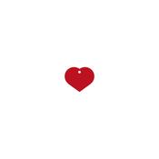 Identification plate for collar Imarc Heart Red image