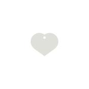 Identification plate for collar Imarc Heart White image
