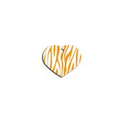 Identification plate for collar Imarc Heart Yellow Orange image
